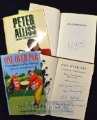 Allis, Peter golfing books signed (2) “ Peter Allis – An Autobiography”1st ed 1981 signed to the 1st