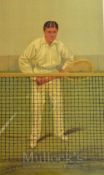 Vanity Fair Tennis Print – Thrice Champion September 1st 1904 printed by Vincent Brooks, Day & Son