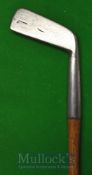 Rare and early Tom Stewart convex Heavy Blade Putter c.1890s – with pipe mark a very faint oval