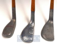 3x Various Alloy Mallet Socket Neck Putters to include a Rodwell broad mallet head with semi-