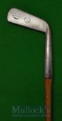 Willie Wilson Maker St Andrews C.1895 Straight Blade Metal Head Putter stamped WF Davis Newport to