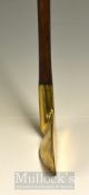 An Unusual Custom-Built Putter with stout bore through hosel brass concentric back high crown putter