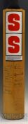 Cricket Bat – Stuart Surridge bat signed by England & Australia Ashes 1981 some fading and signed to