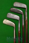 4x Assorted Tom Stewart Putters for D Adams of Glasgow to include a Gem and 3x wry necks