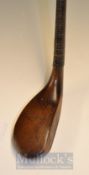 Auchterlonie of St Andrews Dark Stained Later Long Nose Putter c.1890 stamped with the maker’s
