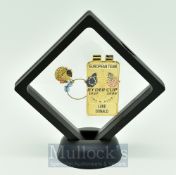 2006 European Ryder Cup Official Players named enamel money clip and partners lucky charm – engraved