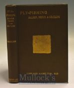 Hamilton Edward – Fly-Fishing Salmon, Trout & Grayling 1891, 2nd edition mezzo tint & wood
