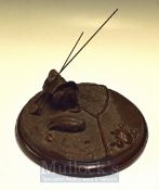 Gareth Knowles Large Solid Bronze Limited Edition fishing scene: Cast in bronze ltd ed no. 2/25