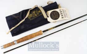 Hardy Bros “Hardy Graphite” 8ft 6in 2pc trout fly rod - line 6/7# - with trumpet shaped cork