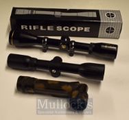 Nikko Stirling Rangefinder Sight Scope – Gold Crown 4 x 40 wide angle, plus another scope together
