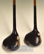 Matching Pair of Tom Brace Super Woods stamped Ringway Golf Club Cheshire, a driver and a spoon with