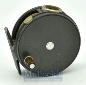 Hardy Perfect 3 1/8” alloy trout fly reel, good smoke agate line guide, correct smooth alloy foot,