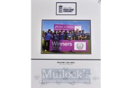 2016 Cricket Signed Display of the England Team England v Sri Lanka Royal London ODI Series 2016