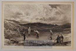 Brown, Michael (1853-1947) after “HOYLAKE - THE PUNCH BOWL HOLE” – foursomes match annotated to