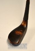Indistinct stamped longnose socket head putter – with full fibre sole insert - green heart shaft