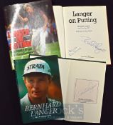 Langer, Bernhard golf books signed (2) - “My Autobiography” 1st ed 2002 signed on publishers