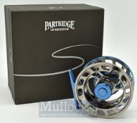 Partridge of Redditch model 7800 high tech alloy skeleton fly reel, 3.25” diameter, large arbour,