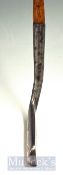 Rare Tom Stewart ‘FO and RTJ’ Long Shallow Round Back Blade Putter showing the maker’s pipe mark and