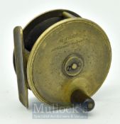 Army and Navy CSL Makers 105 Victoria Street Westminster brass 3” plate wind fly reel - constant