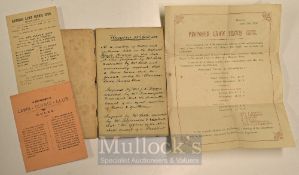 Scarce 1882 Runcorn Lawn Tennis Club Rules & Meetings Note Book – Hand written club book 1882 to
