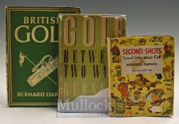Darwin, Bernard golf book selection – one signed (3) - “Second Shots” 1st ed 1930 c/w dust