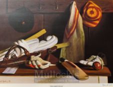 W.G. Grace 1848 Gloucestershire & England 1915’ Cricket Print a colour print, limited edition of