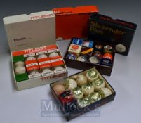 Selection of Various Golf Balls to include some wrapped and boxed, various dimple examples, makes