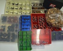 Fishing Rod Repair Accessories – Box of rod reel rings, corks, screws, line guide, butt ends,