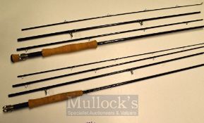 Pair of US Powell Fly Rods – Tiboron 908-4, 4 Piece 9’ Line Weight 8g and Tiboron XL 906-4, 4