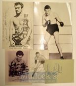 Boxing Autographs To include Henry Cooper, Dai Dower, Howard Winstone together with a Tommy Farr