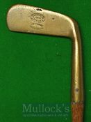 Tom Stewart of St Andrews Straight Brass Blade smf Putter showing the serpent mark to the rear,