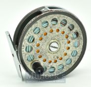 C Farlow & Co Ltd London The Grenaby 4” alloy fly reel - chrome guide line and foot, usual rim