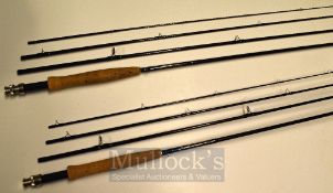Pair of U.S Powell Fly Rods – Tiboron II 906-4, 4 Piece 9’ Line Weight 4g and Tiboron XL 904-4, 4