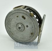 Hardy St George 3.3/8” alloy trout fly reel, good smoke agate line guide, 2 screw drum latch,