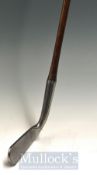 W Park Maker St Andrews Patent Bent Neck Steel Head Putter with dark stained shaft and full length