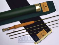Hardy Travel Rod: fine and unused Hardy “Marksman 2” 7ft 4pc carbon fly rod – line wt 3# - with 9