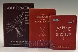 Early golf instruction books from 1904 to 1911 (3): “ABC of Golf” 1st ed 1904 in pictorial red cloth
