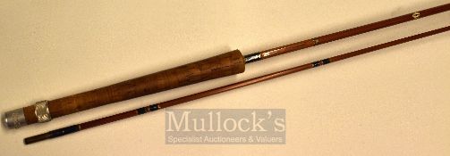 J.S Sharpe Ltd Aberdeen The Wilson International 8ft 3in 2pc split cane fly rod c/w original split