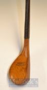 Army & Navy of London Transitional Golden Beechwood Brassie with full wrap over brass sole plate,