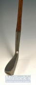 Unusual Mallet Head Putter with a sharp sloping crown stamped Dave Stevens of Schenectady New York