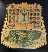 1981 Scarce Ryder Cup Golf signed tournament wooden display plaque – played at Walton Heath
