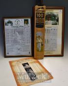 Graeme Hick Signed Slazenger Cricket Bat ‘Century of Centuries 31st May 1998’ signed to the bottom