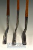 3x Interesting Putters including a Tom Stewart maker St Andrews Gem style, a No2 ‘Eskit’ by Gibson
