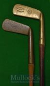 2x Brass Blade Putters including an Anderson of Anstruther with the G. Forrester of Elie mark to the