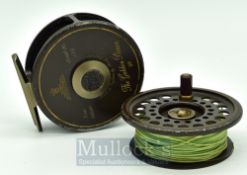 Hardy The Golden Prince 1st ed 7/8 alloy fly reel and spare spool – ser.no. 488, quick release