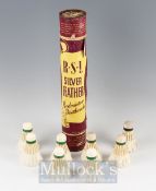 R.S.L. Silver Feather Shuttlecocks – 8 Shuttlecocks in original advertising packaging