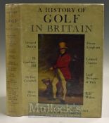 Darwin, Bernard et al golf book - “A History of Golf In Britain” 1st ed 1952 original green cloth