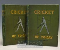 Cricket Book ‘Cricket of to-Day and Yesterday’ By Percy Cross Standing Subscription Illustrated
