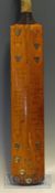 Sykes Maurice Leyland Junior Cricket Bat: Autographed to rear by an unidentified team having 10
