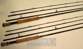 Pair of US Powell Fly Rods – Tiboron II 907-4, 4 Piece 9’ Line Weight 7g and Tiboron XL 908-4, 4